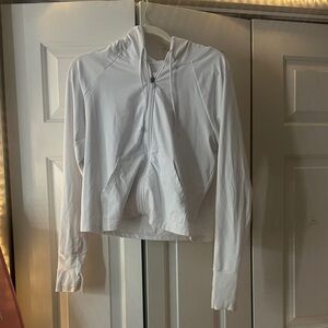 White Zip-Up Hoodie Fabletics